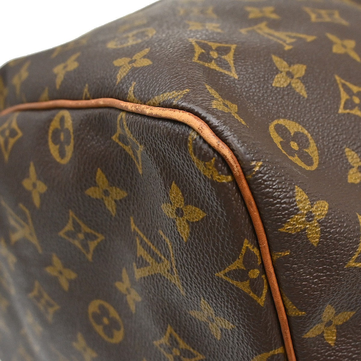 Louis Vuitton Keepall Monogram Brown Canvas Travel Bag Bag (Pre-Owned)