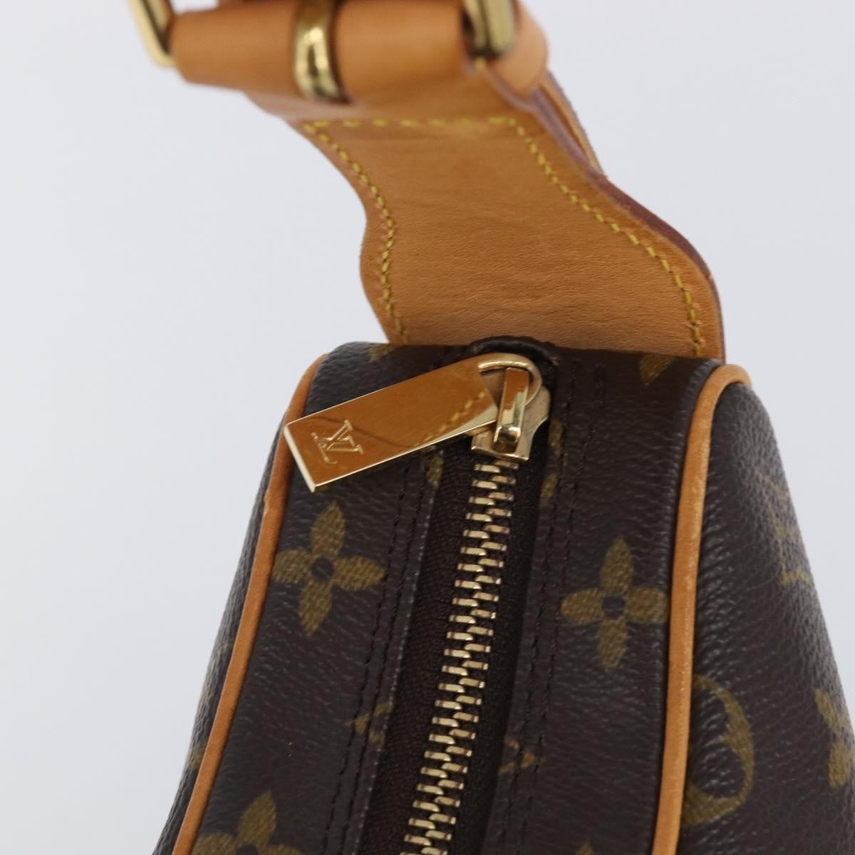 Louis Vuitton Croissant Monogram Brown Canvas Shoulder Bag Bag (Pre-Owned)