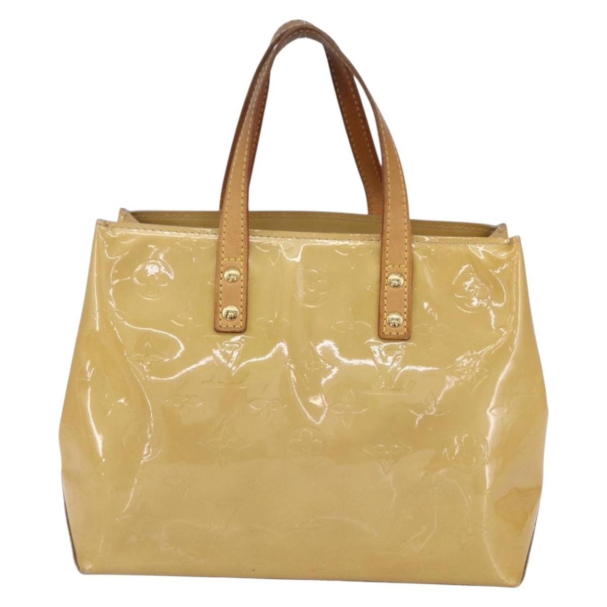 Louis Vuitton Reade Monogram Vernis Beige Patent_Leather Handbag (Pre-Owned)