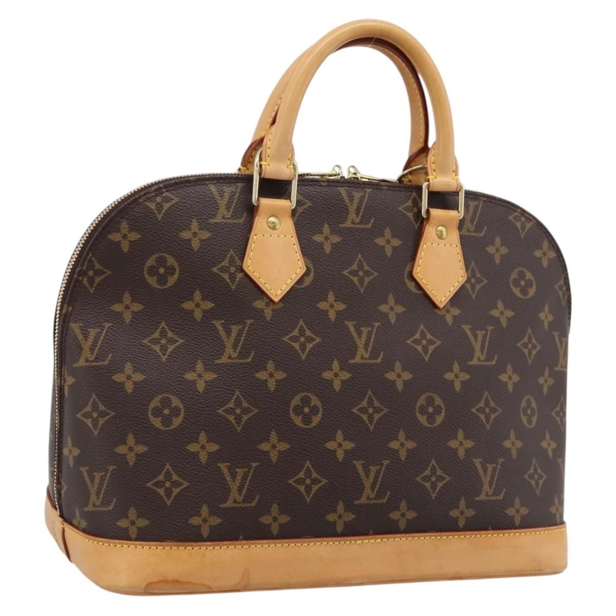 Louis Vuitton Alma Monogram Canvas Brown Canvas Handbag (Pre-Owned)