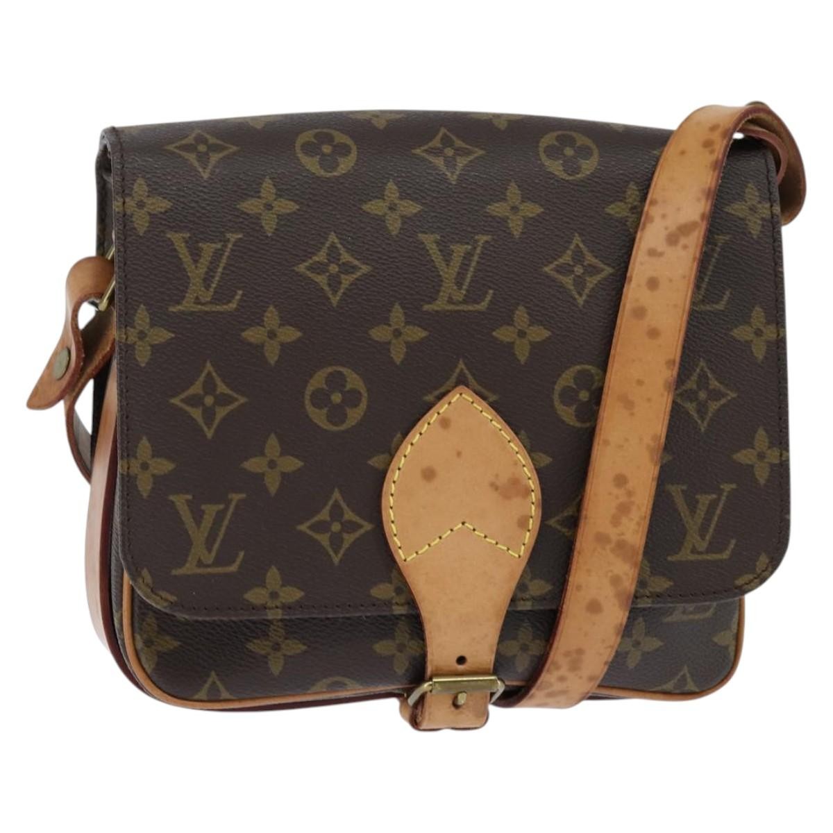 Louis Vuitton Cartouchiere Monogram Canvas Brown Canvas Shoulder Bag Bag (Pre-Owned)