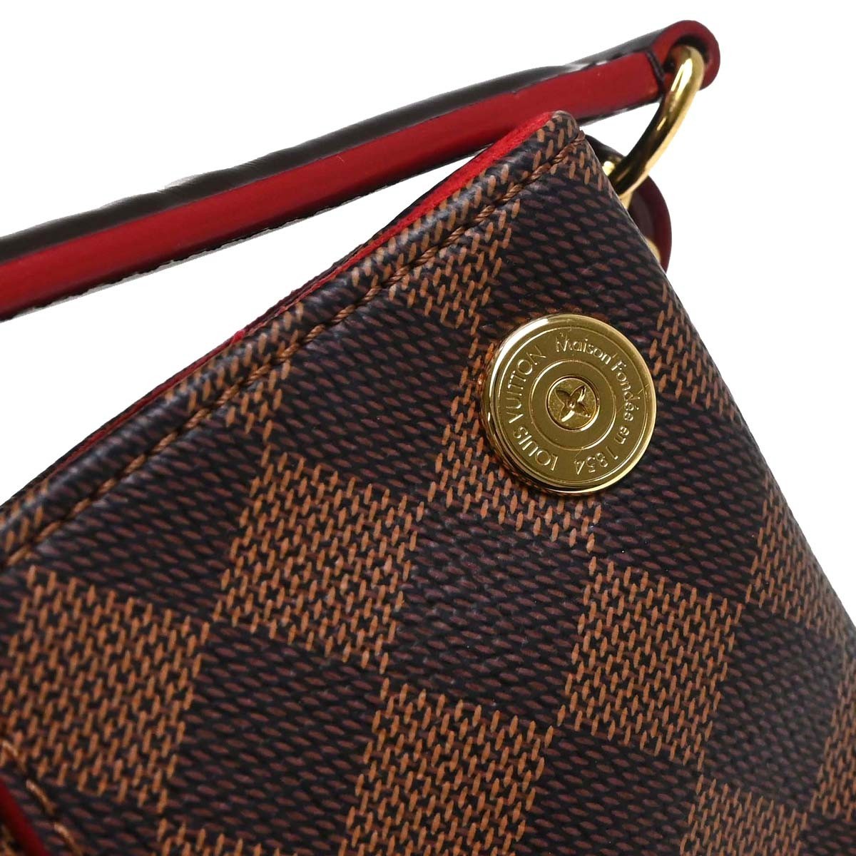 Louis Vuitton Caissa Hobo Damier With Leather Brown Canvas Shoulder Bag Bag (Pre-Owned)