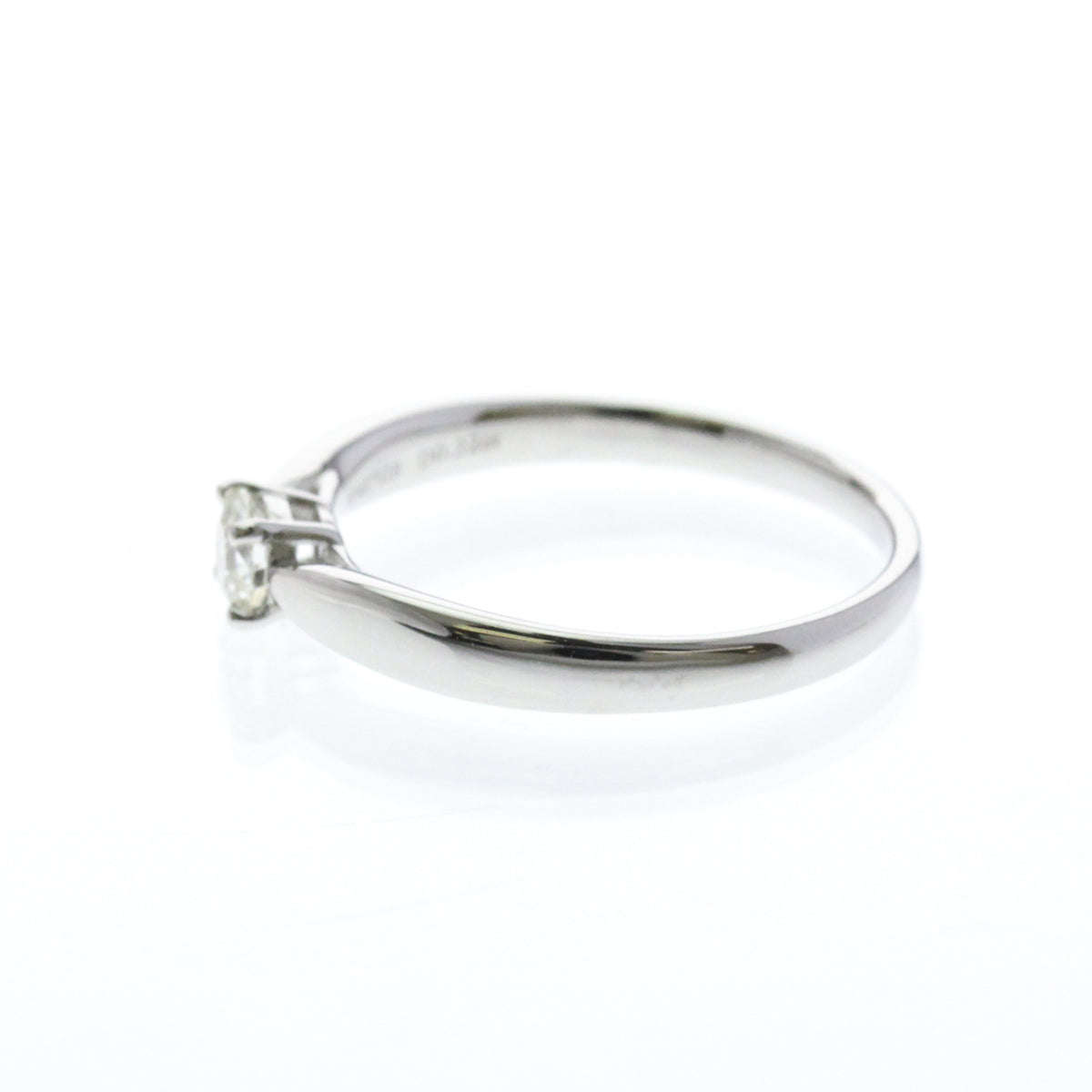 Tiffany & Co. Harmony Solitaire Platinum With Rbc Diamond Silver Platinum Ring Jewelry (Pre-Owned)
