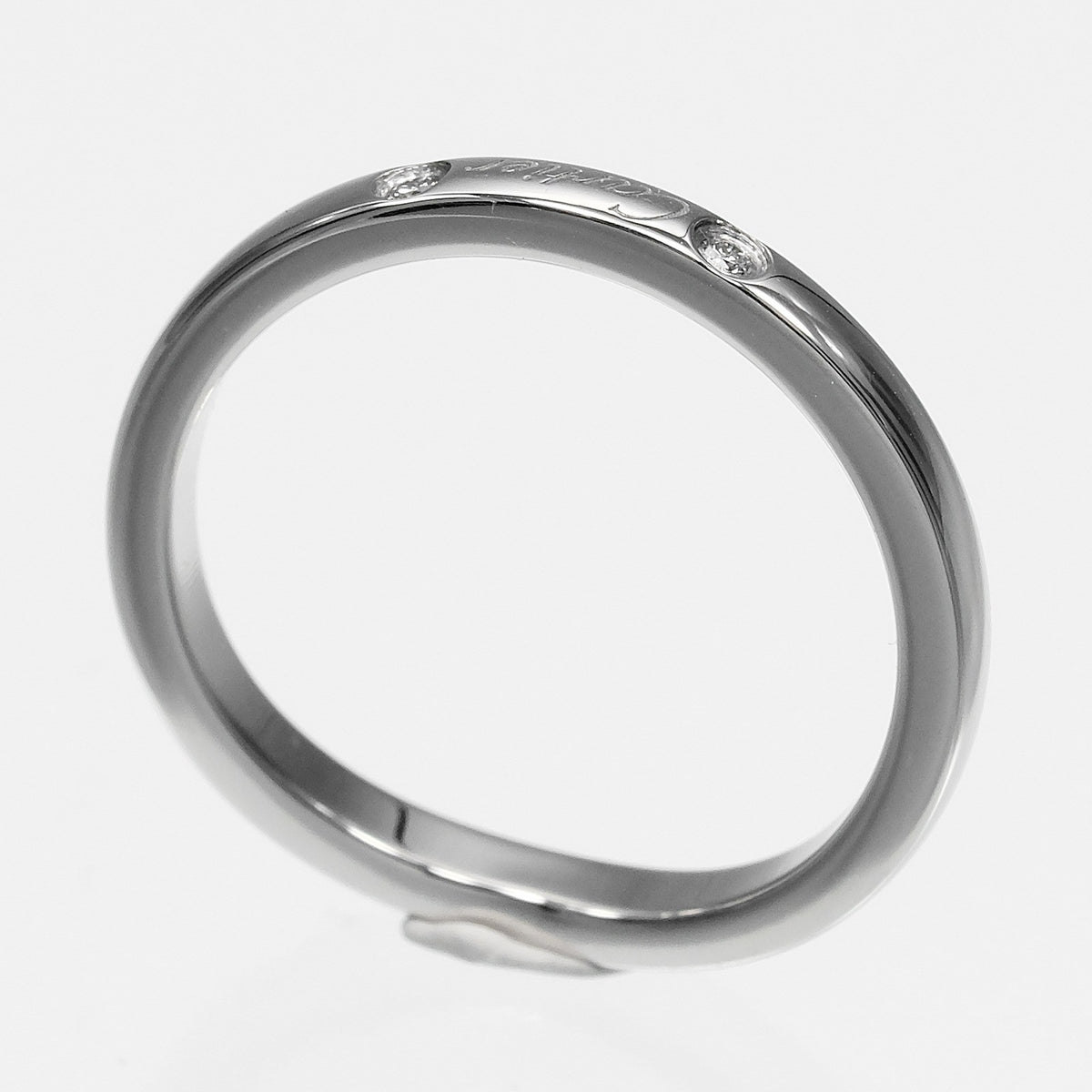 Cartier Ballerine Platinum With Diamond Silver Platinum Ring Jewelry (Pre-Owned)