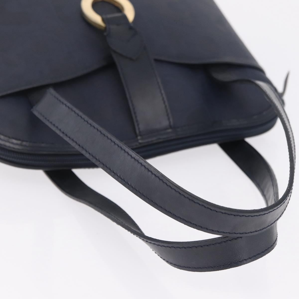 Christian Dior Trotter Canvas Navy Canvas Handbag (Pre-Owned)