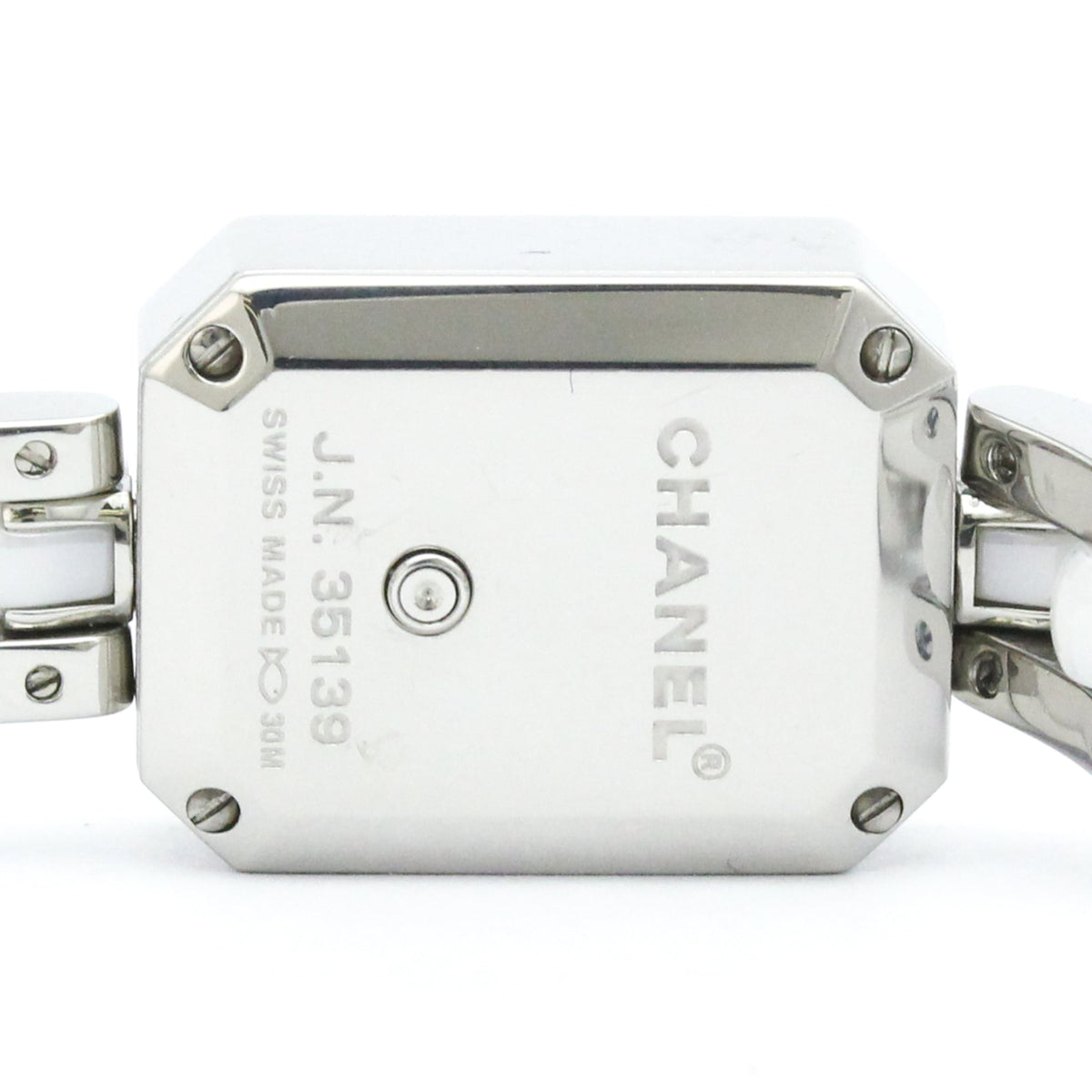 Chanel Premiere Mini Quartz Stainless Steel And Ceramic With Diamond Bezel Watch (Pre-Owned)