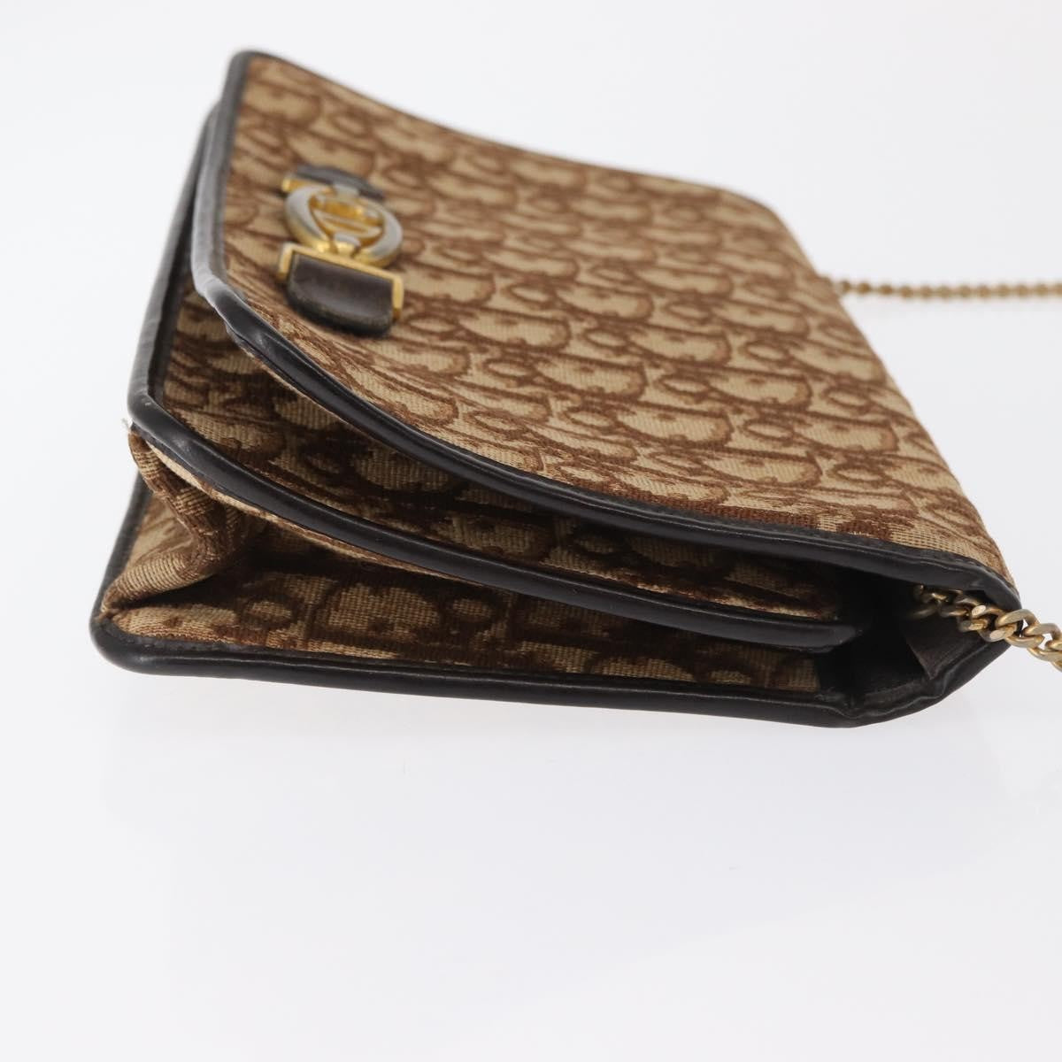 Christian Dior Vintage Trotter Canvas Beige Canvas Shoulder Bag Bag (Pre-Owned)