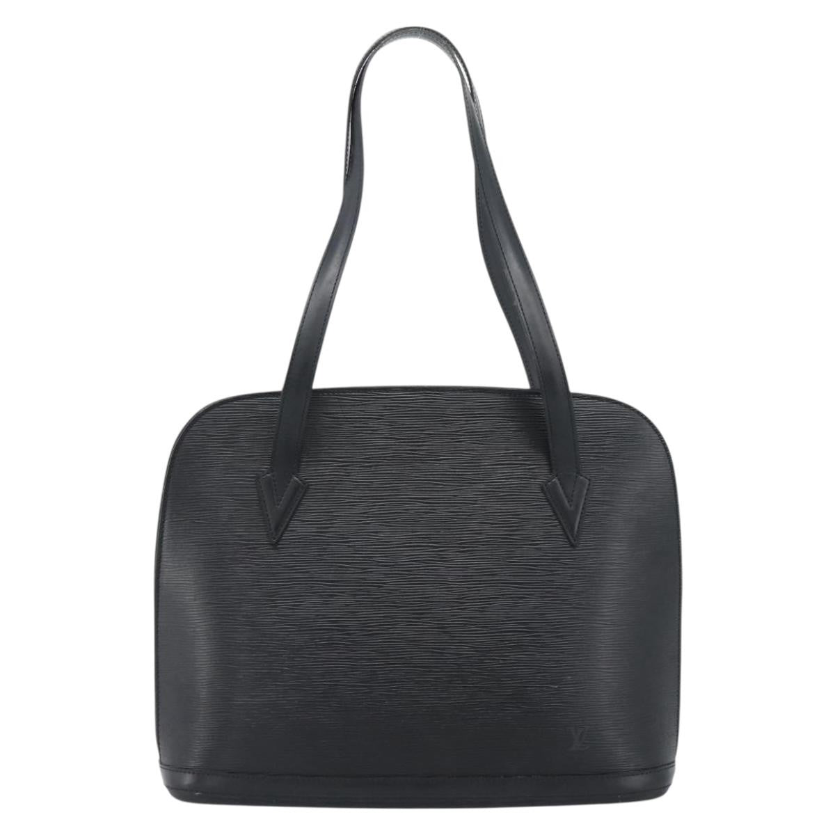 Louis Vuitton Lussac Epi Leather Black Leather Handbag (Pre-Owned)