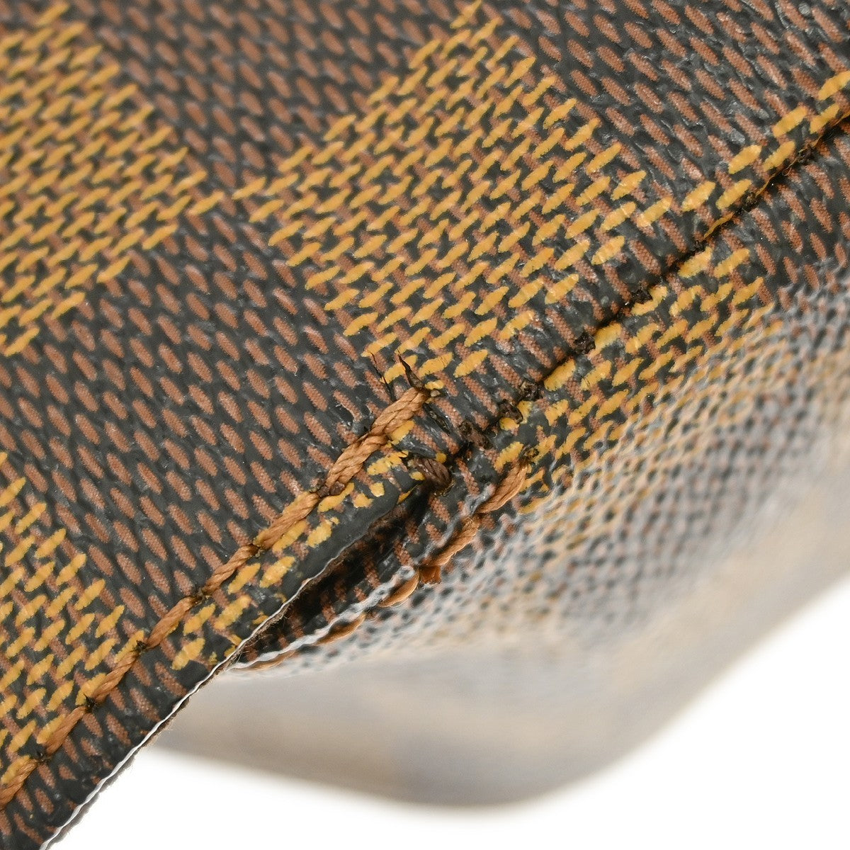 Louis Vuitton Broadway Damier Ebene Brown Canvas Handbag (Pre-Owned)