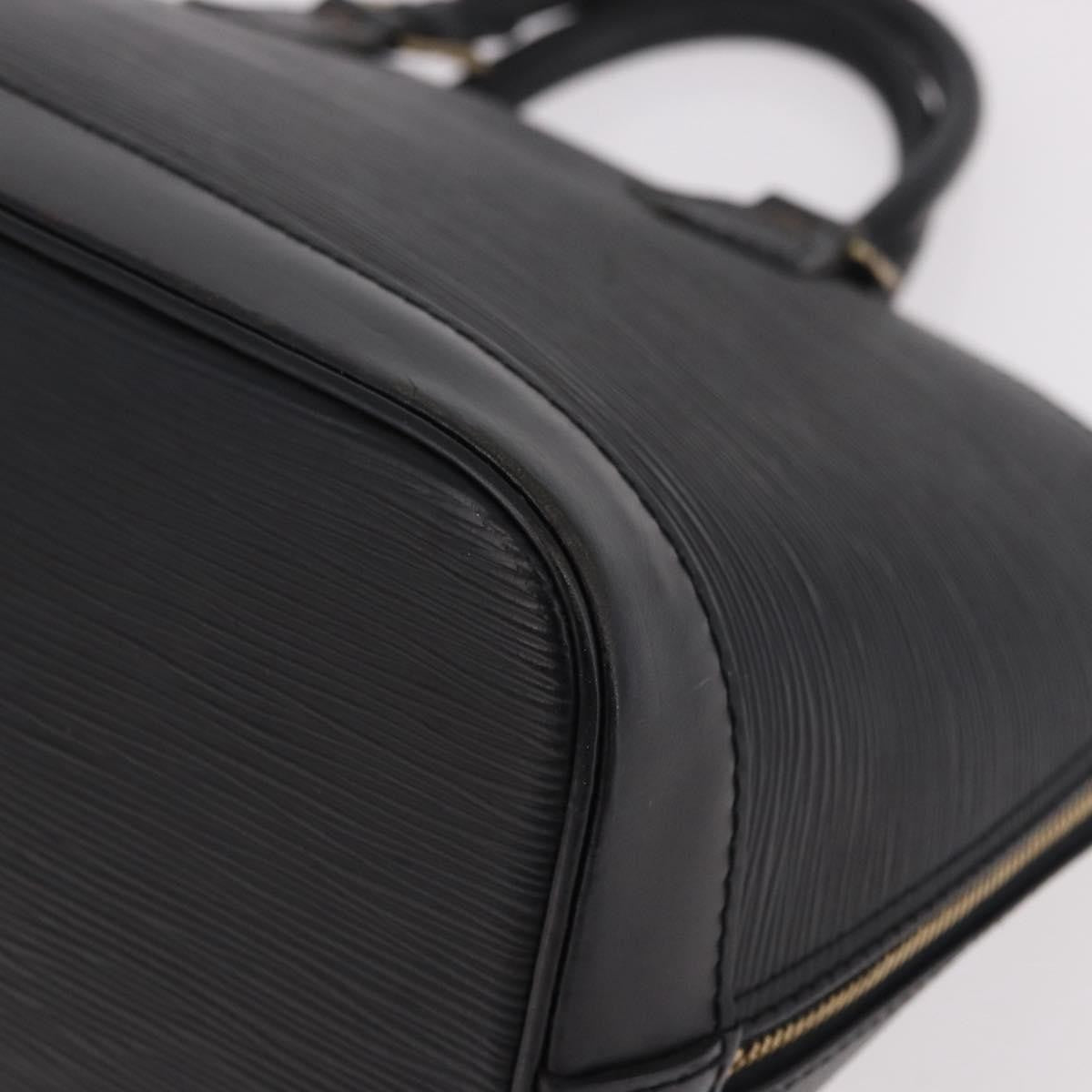 Louis Vuitton Alma Epi Leather Black Leather Handbag (Pre-Owned)