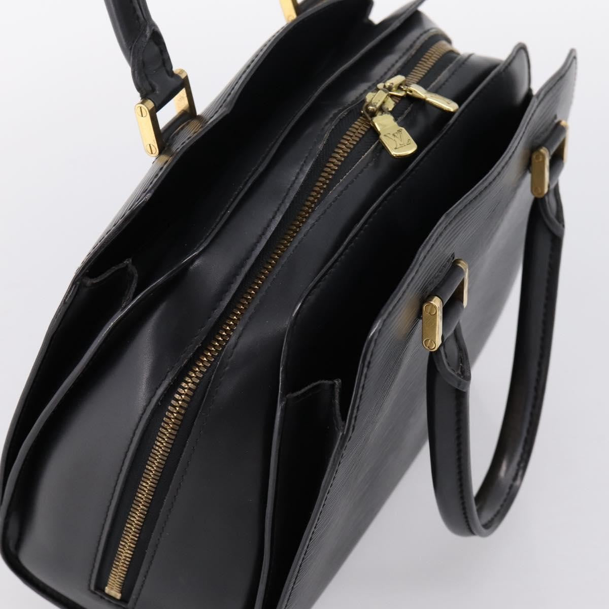 Louis Vuitton Pont Neuf Handbag Epi Leather Black Leather Handbag (Pre-Owned)