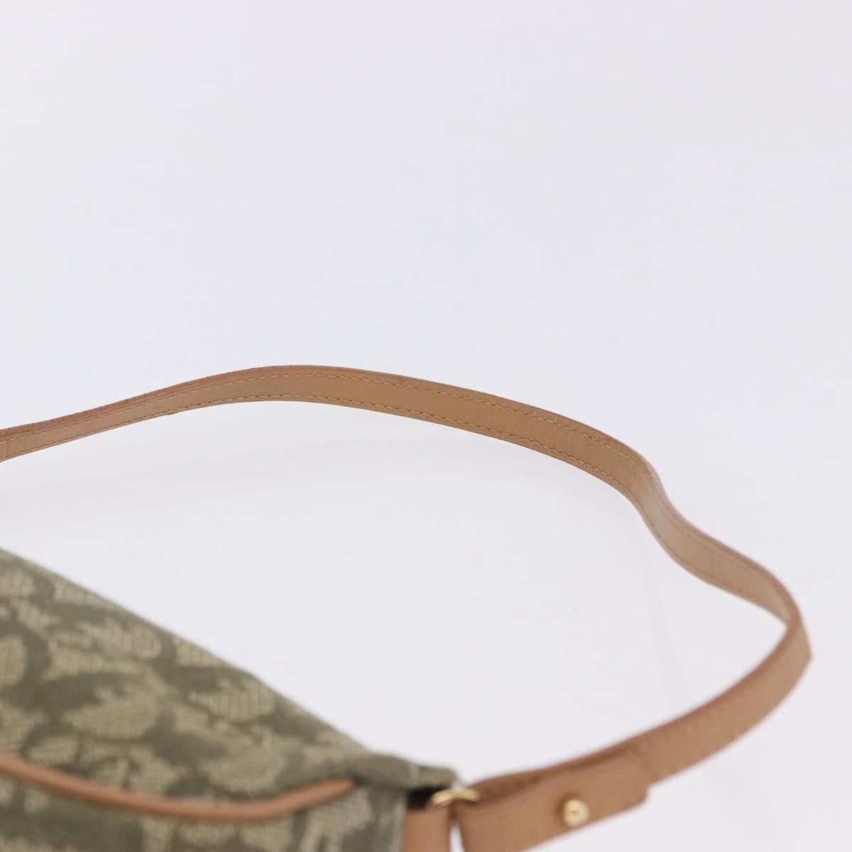 Christian Dior Saddle Canvas Khaki Canvas Handbag (Pre-Owned)