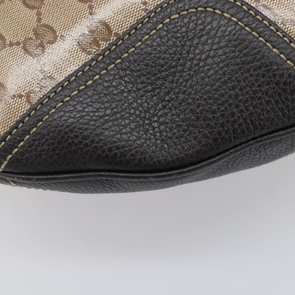 Gucci Nice Hobo Patent Canvas Beige Canvas Shoulder Bag Bag (Pre-Owned)