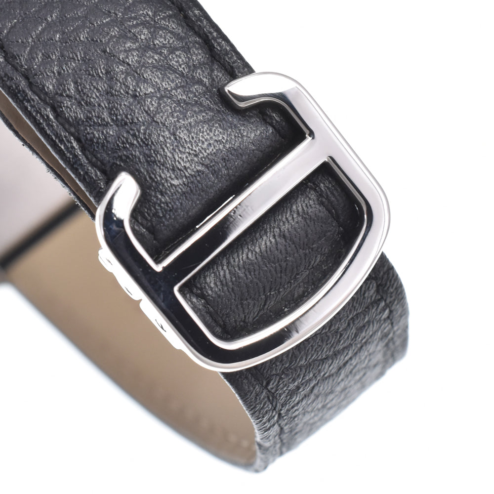 Cartier Tank Solo Quartz Stainless Steel And Leather Watch (Pre-Owned)