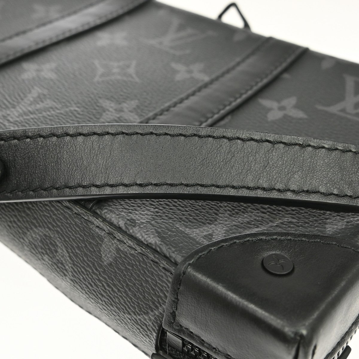 Louis Vuitton Soft Trunk Monogram Eclipse Canvas Black Canvas Clutche & Pouche Bag (Pre-Owned)