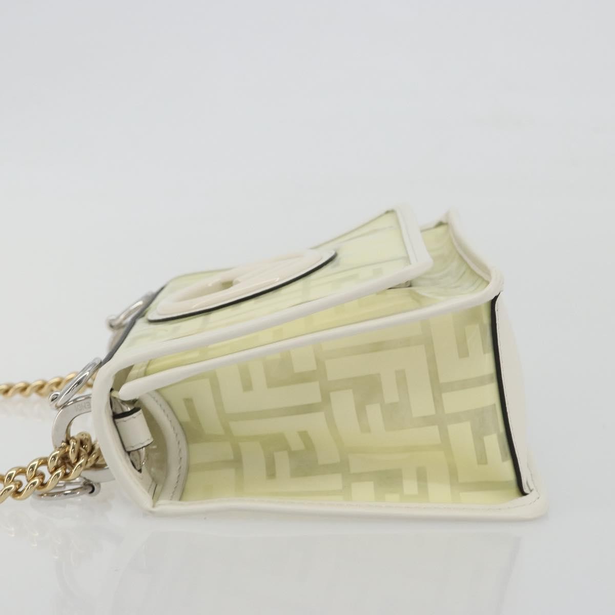 Fendi Kan I F Zucca Pu Clear Canvas Shoulder Bag Bag (Pre-Owned)