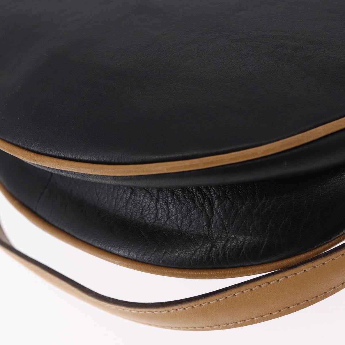 Celine Flap Shoulder Leather Beige Leather Shoulder Bag Bag (Pre-Owned)