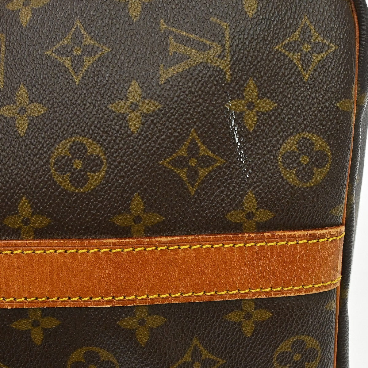 Louis Vuitton Keepall Bandoulière Monogram Brown Canvas Travel Bag Bag (Pre-Owned)