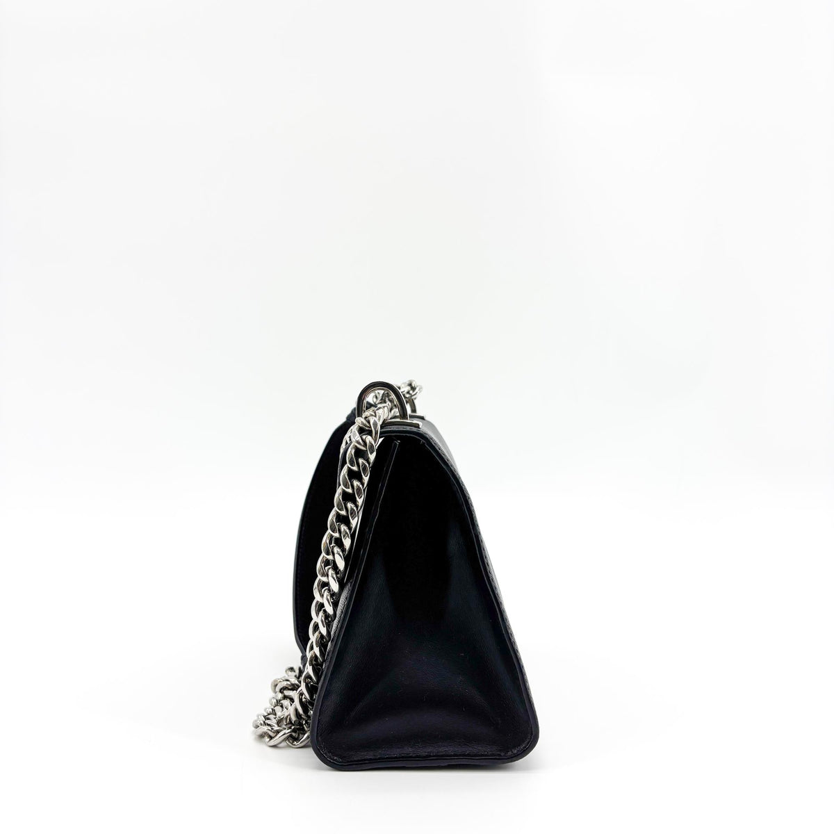 Prada Monochrome Saffiano Leather Black Leather Tote Bag Bag (Pre-Owned)