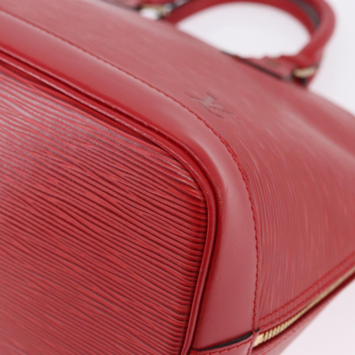 Louis Vuitton Alma Epi Leather Red Leather Handbag (Pre-Owned)