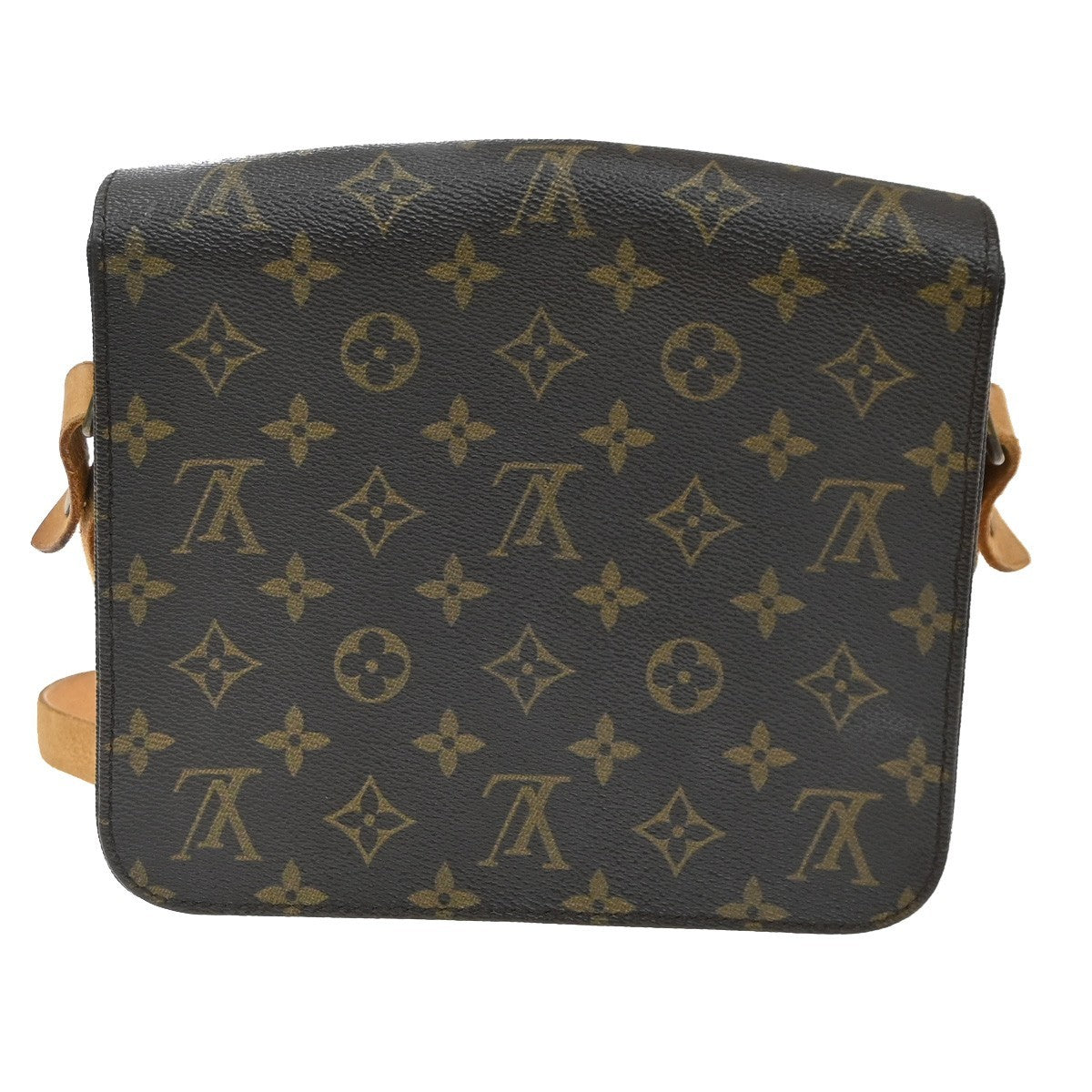 Louis Vuitton Cartouchiere Monogram Canvas Brown Canvas Shoulder Bag Bag (Pre-Owned)