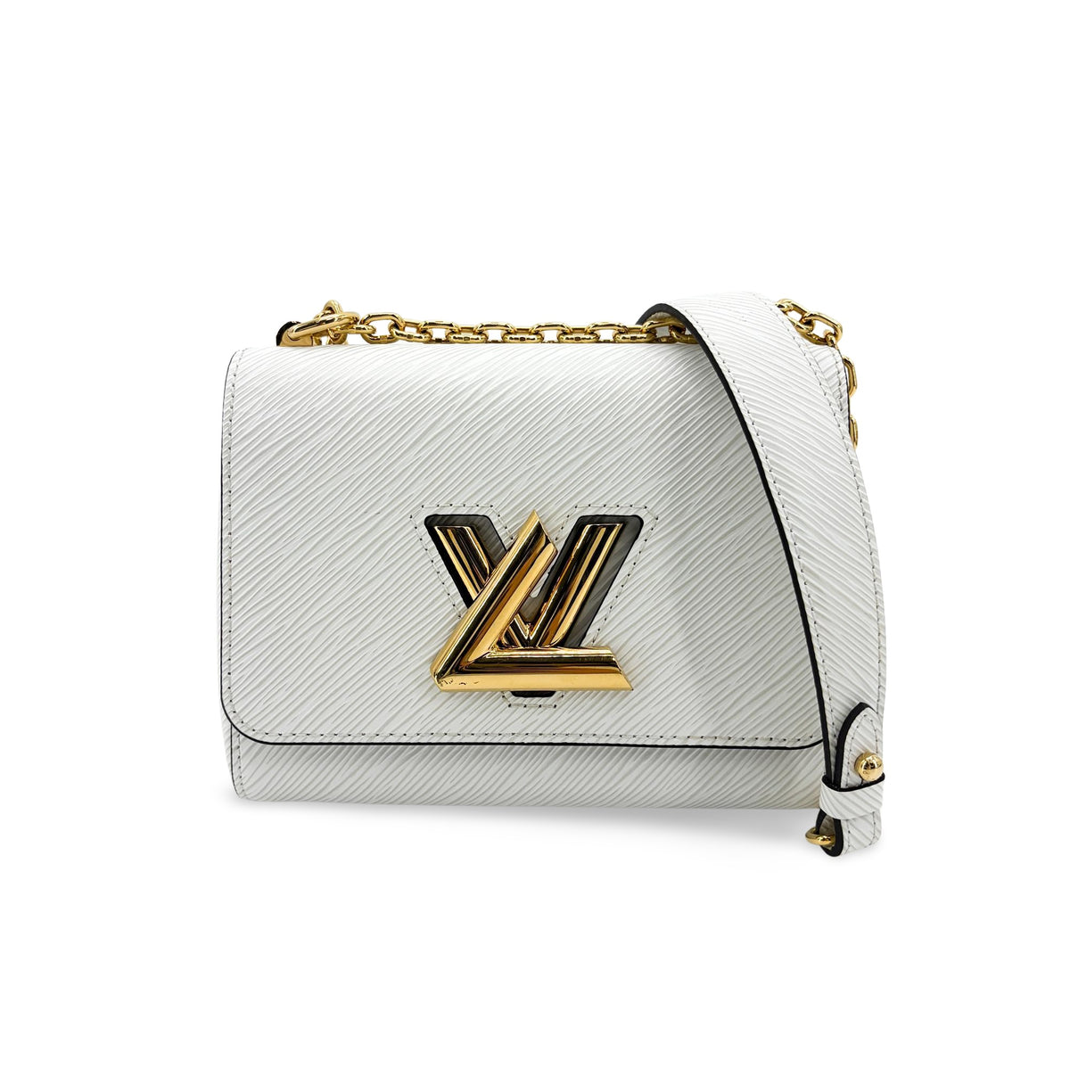 Louis Vuitton Twist Epi Leather White Leather Shoulder Bag Bag (Pre-Owned)