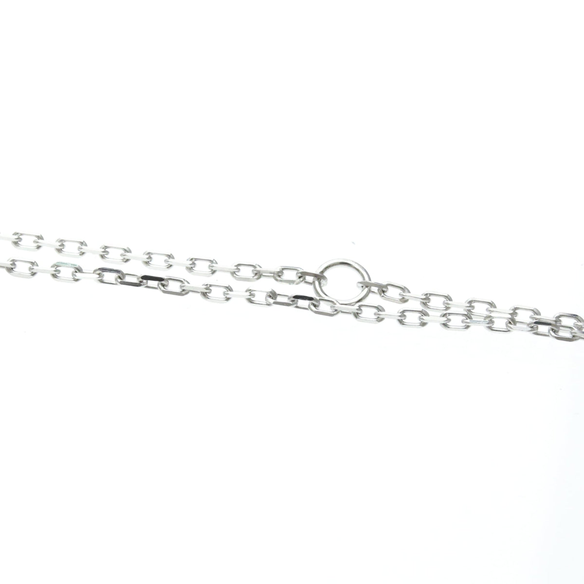 Cartier Chain 18K White Gold Silver White_Gold Necklace Jewelry (Pre-Owned)
