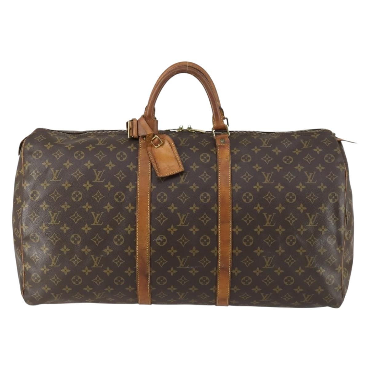 Louis Vuitton Keepall Monogram Canvas Brown Canvas Travel Bag Bag (Pre-Owned)