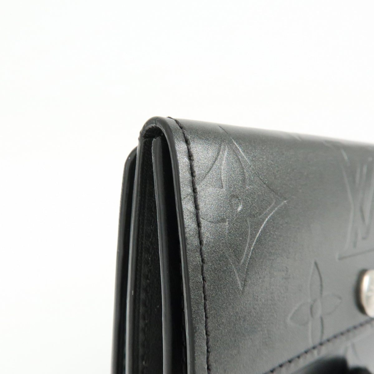 Louis Vuitton Ludlow Vernis Gray Leather Wallets Accessory (Pre-Owned)
