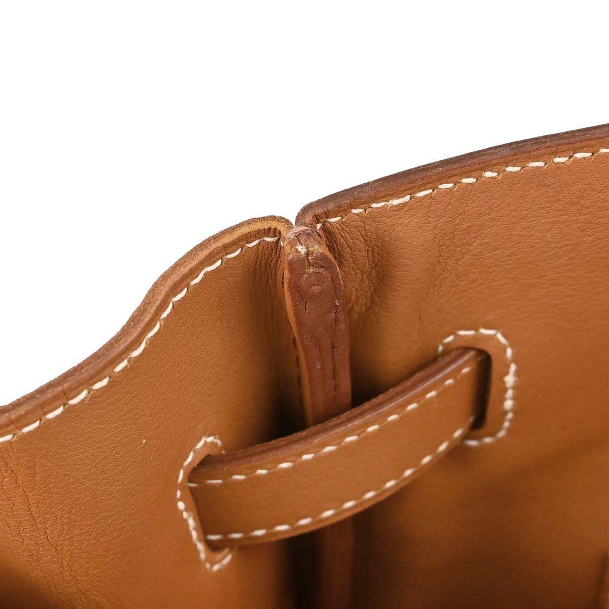 Hermes Birkin Brown Swift With Palladium Hardware Brown Leather Handbag (Pre-Owned)