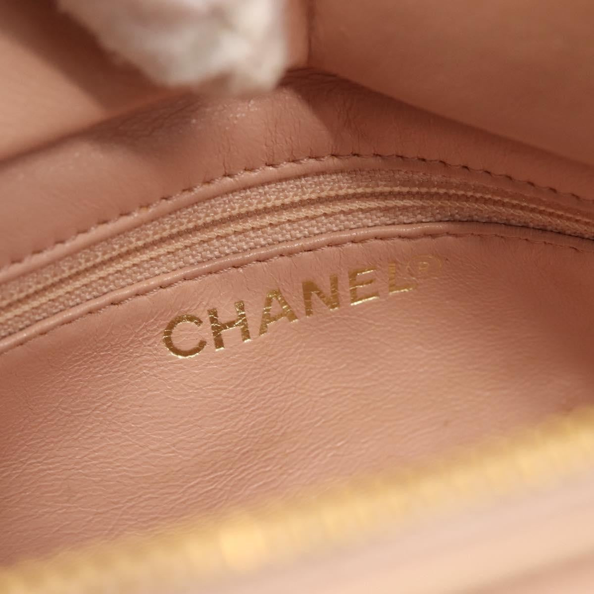 Chanel Petite Timeless Tote Quilted Calfskin Beige Leather Bag (Pre-Owned)