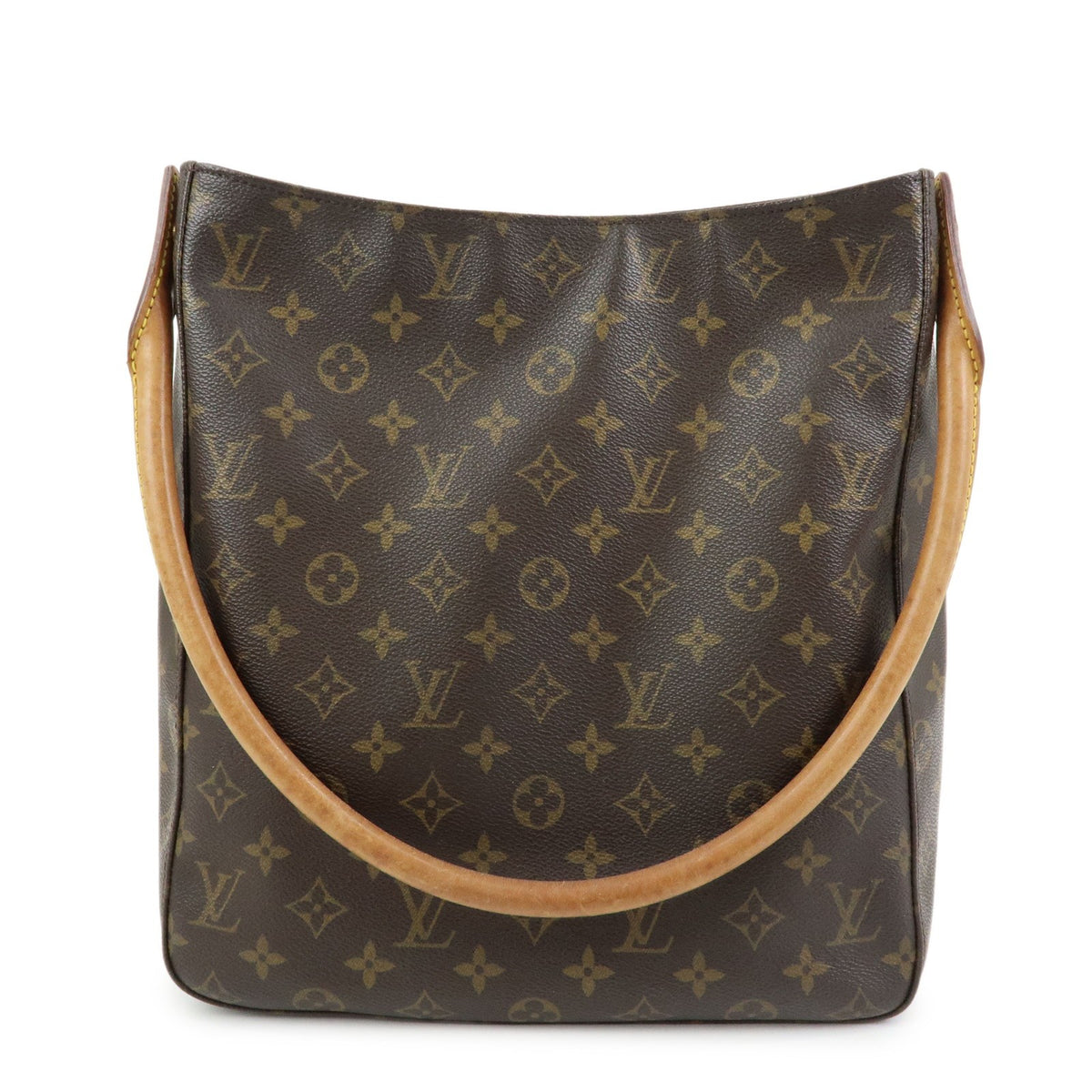 Louis Vuitton Looping Monogram Canvas Brown Canvas Handbag (Pre-Owned)