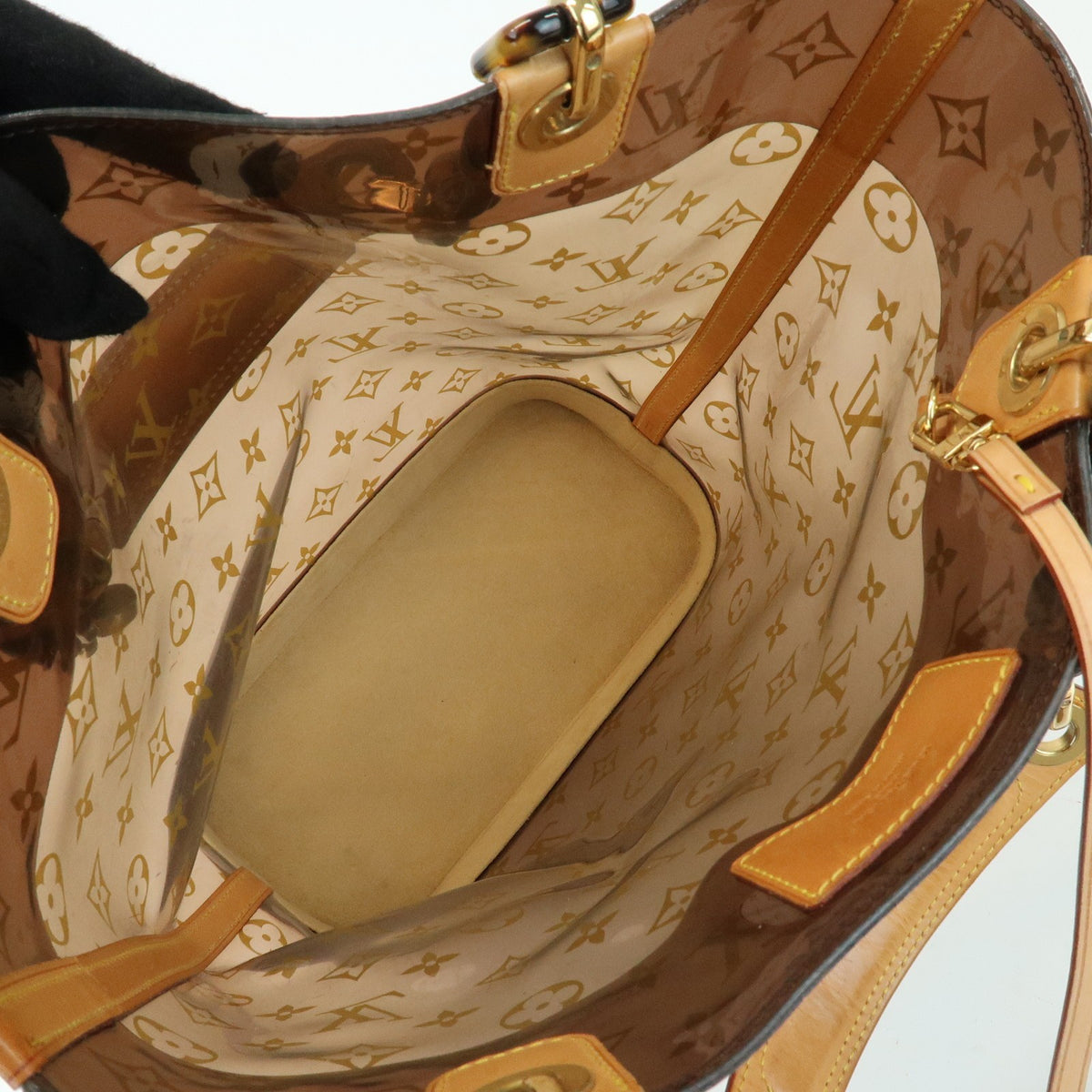 Louis Vuitton Sac Ambre Monogram Vinyl Brown Plastic Handbag (Pre-Owned)