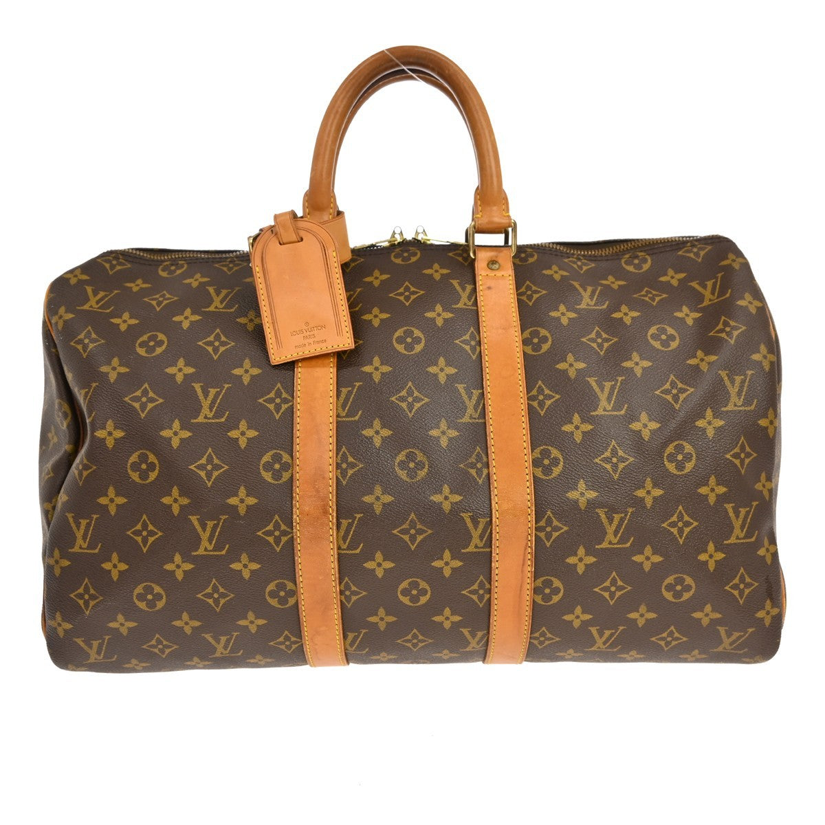 Louis Vuitton Keepall Monogram Brown Canvas Travel Bag Bag (Pre-Owned)