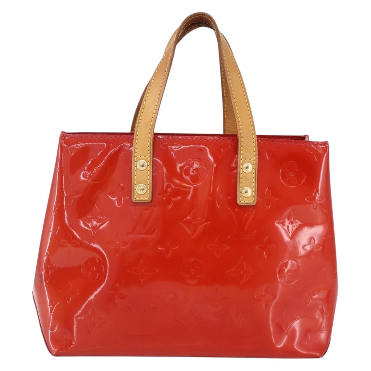 Louis Vuitton Reade Monogram Vernis Red Patent_Leather Handbag (Pre-Owned)