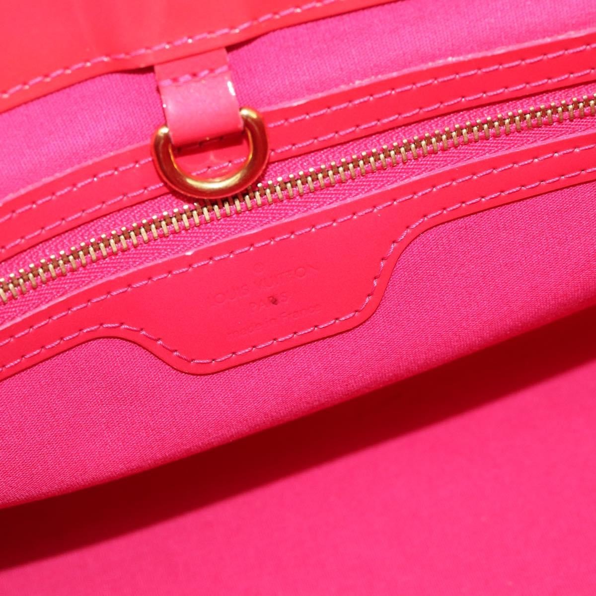Louis Vuitton Wilshire Monogram Vernis Pink Patent_Leather Handbag (Pre-Owned)