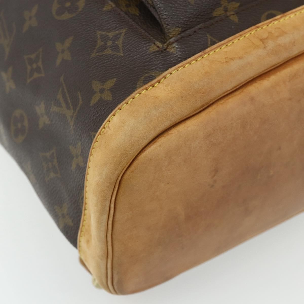 Louis Vuitton Vintage Montsouris Monogram Canvas Brown Canvas Backpack Bag (Pre-Owned)