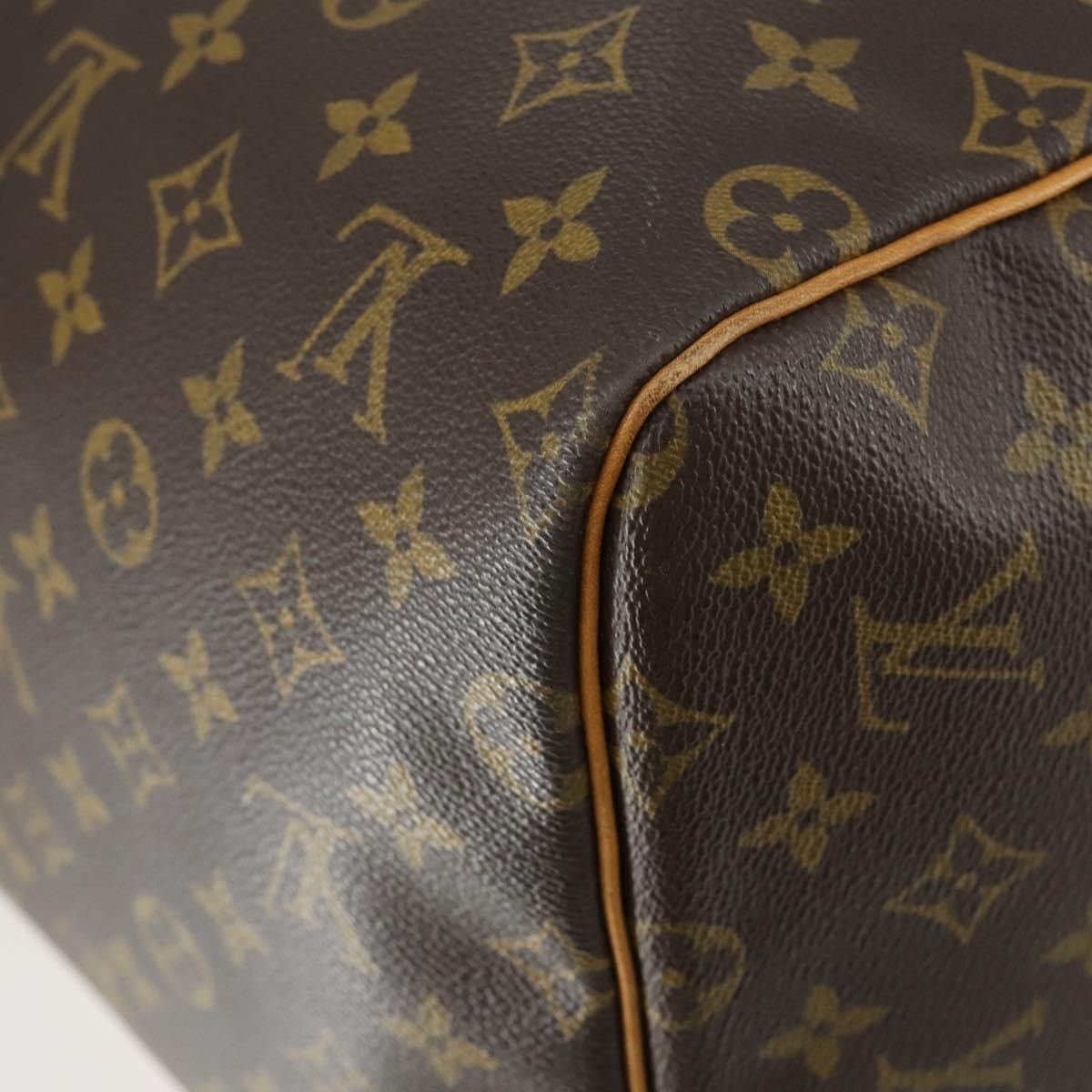 Louis Vuitton Keepall Monogram Canvas Brown Canvas Travel Bag Bag (Pre-Owned)