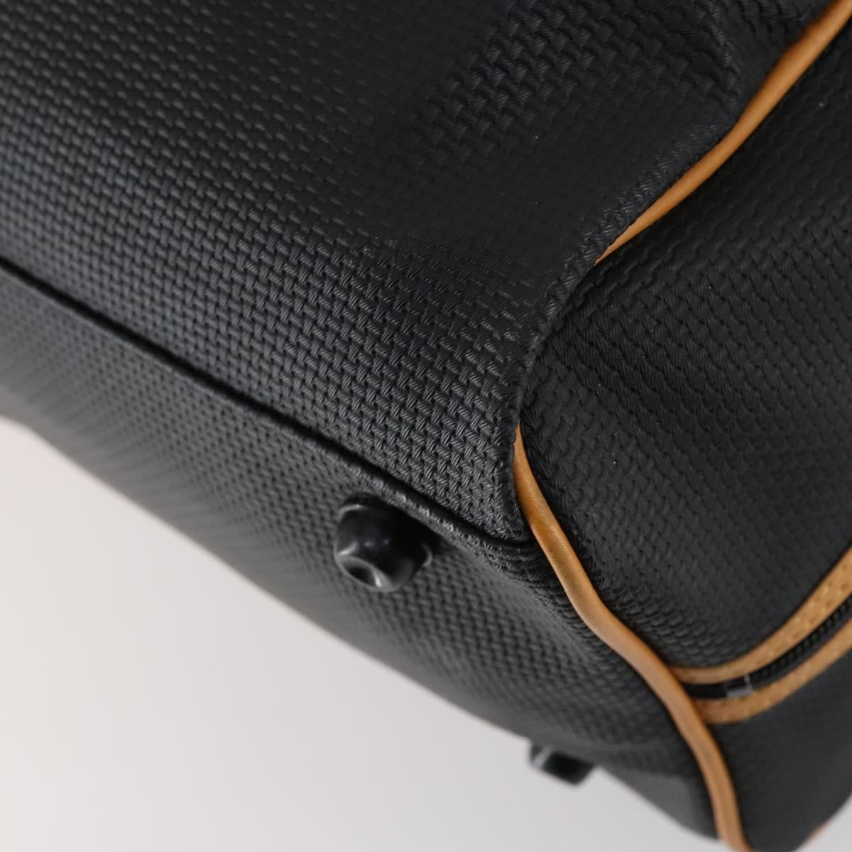 Saint Laurent Vintage Boston Pvc Leather Black Pvc Travel Bag Bag (Pre-Owned)