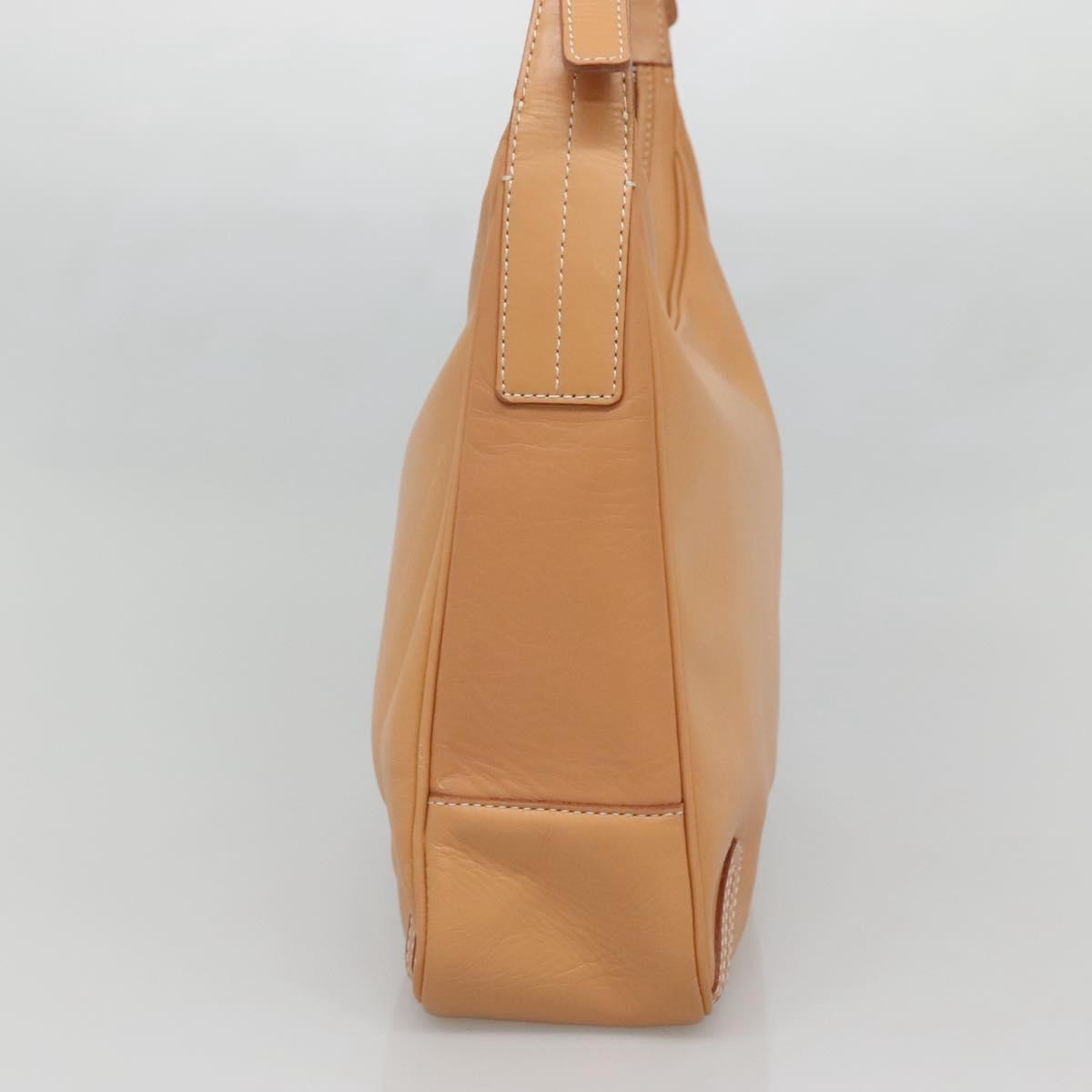 Burberry Shoulder Leather Beige Leather Shoulder Bag Bag (Pre-Owned)