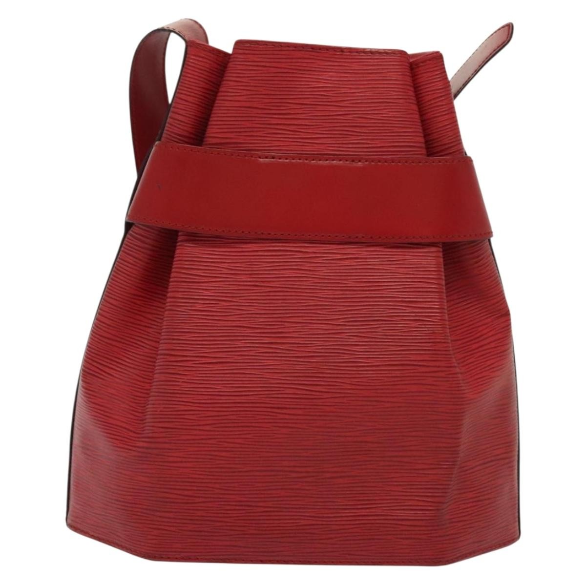 Louis Vuitton Vintage Sac D'epaule Epi Leather Red Leather Handbag (Pre-Owned)