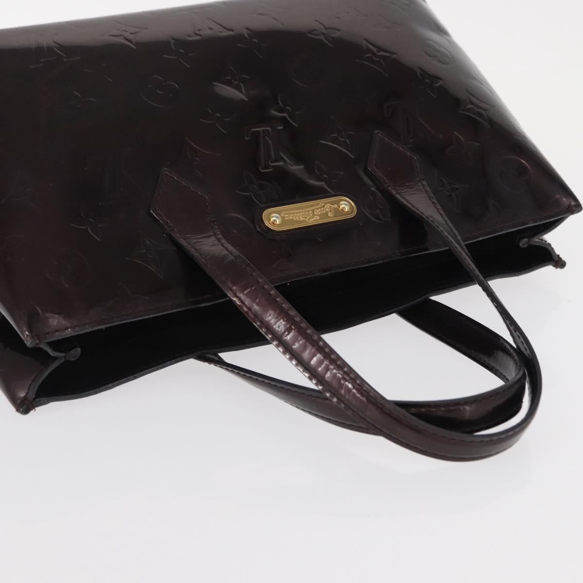 Louis Vuitton Wilshire Monogram Vernis Burgundy Patent_Leather Tote Bag Bag (Pre-Owned)