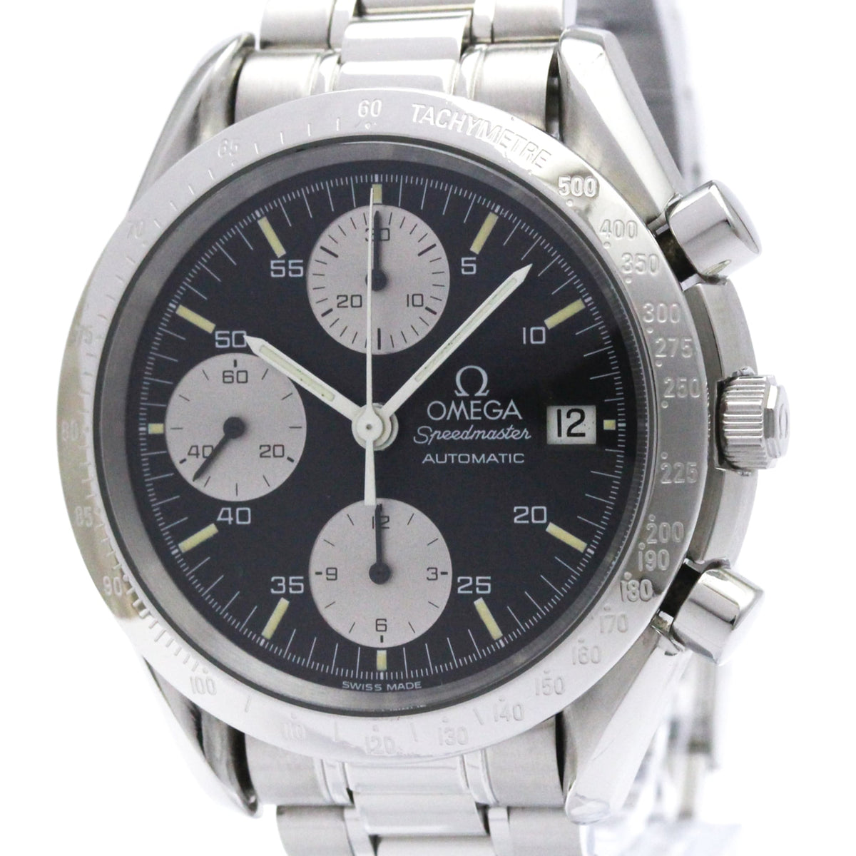 Omega Speedmaster Date Chronograph Limited Edition Automatic Stainless Steel Watch (Pre-Owned)