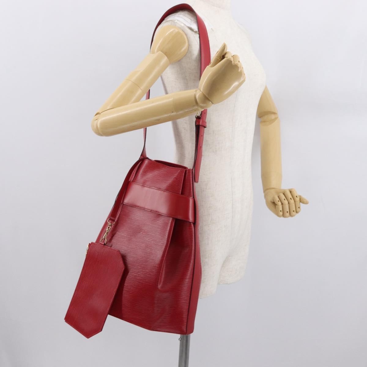 Louis Vuitton Vintage Sac D'epaule Epi Leather Red Leather Shoulder Bag Bag (Pre-Owned)