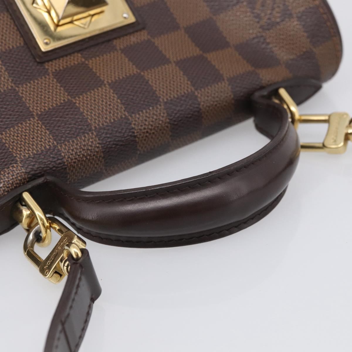 Louis Vuitton Bergamo Damier Brown Canvas Handbag (Pre-Owned)