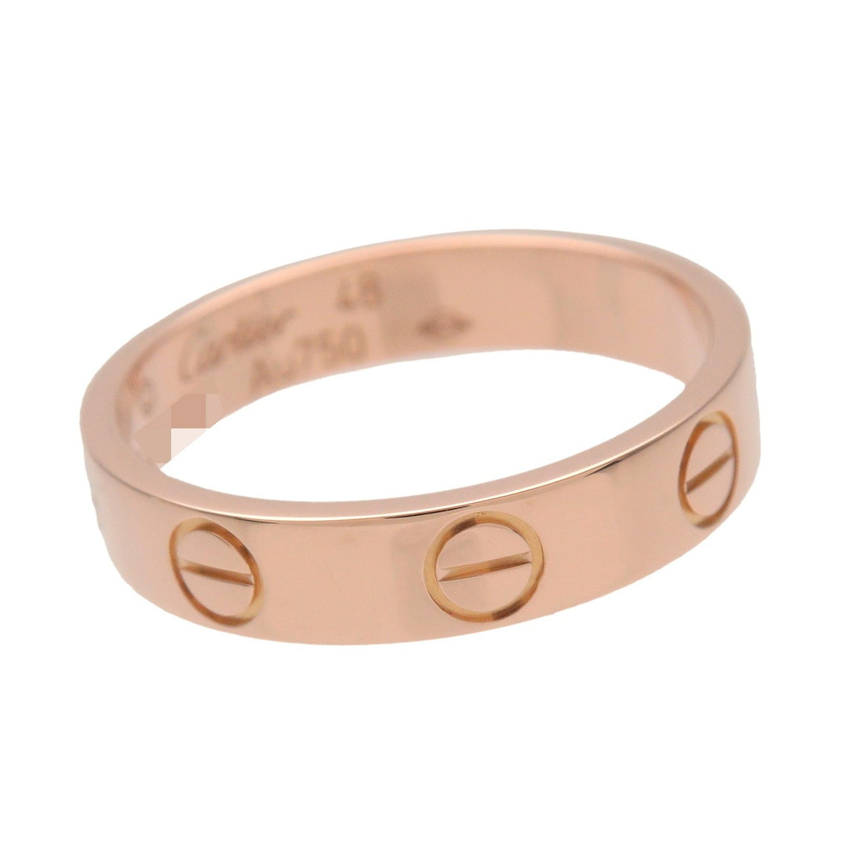 Cartier Love Band 18K Rose Gold Gold Rose_Gold Ring Jewelry (Pre-Owned)