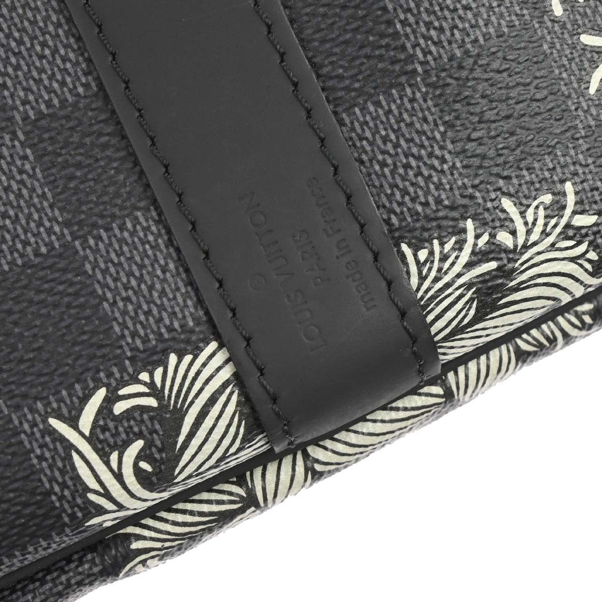 Louis Vuitton Keepall Bandouliere Limited Edition Nemeth Damier Graphite Black Canvas Travel Bag Bag (Pre-Owned)