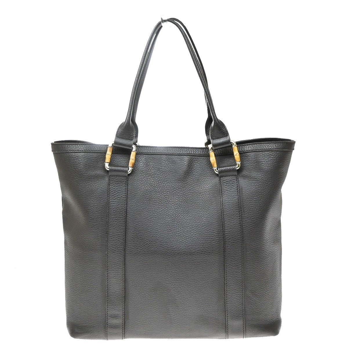 Gucci Bamboo Shopper Leather Brown Leather Tote Bag Bag (Pre-Owned)