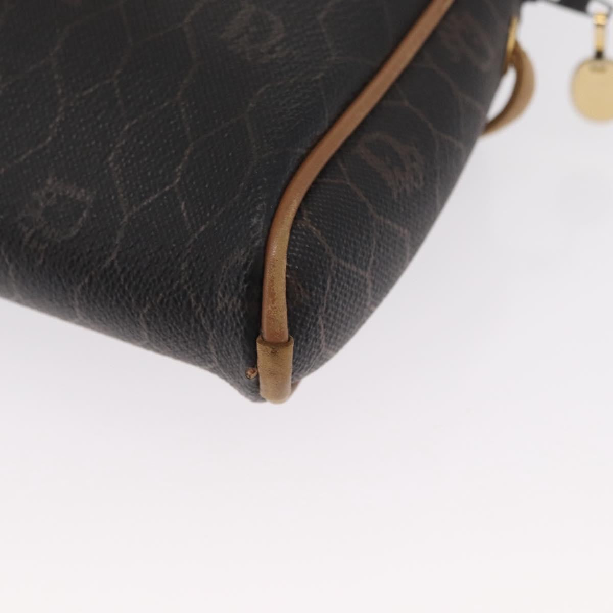 Christian Dior Vintage Honeycomb Canvas And Leather Black Canvas Shoulder Bag Bag (Pre-Owned)