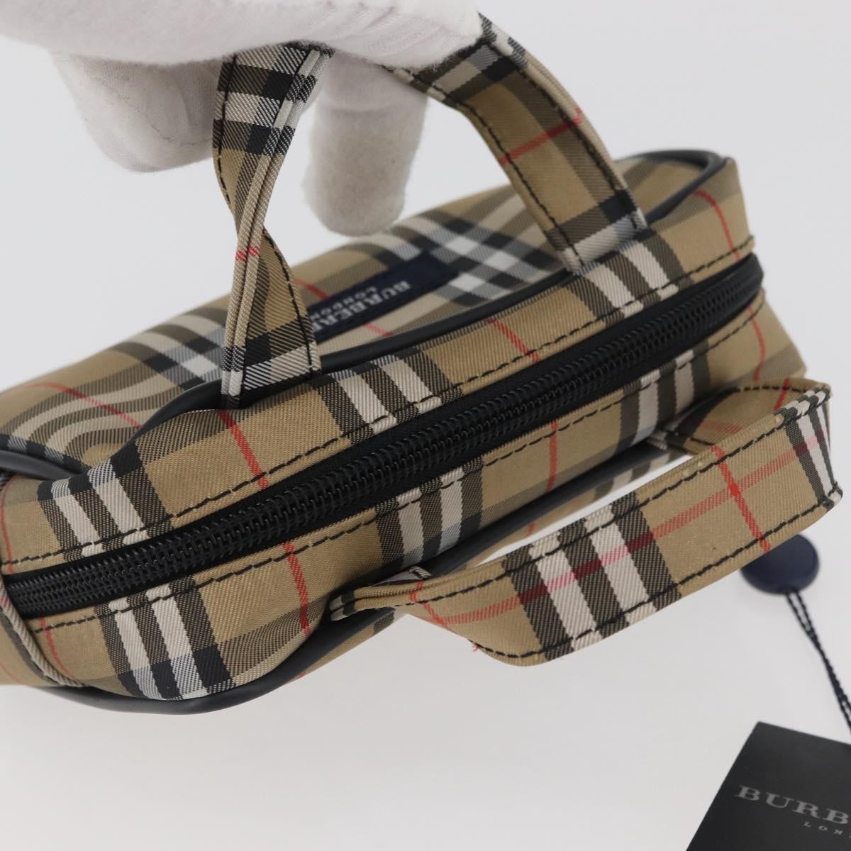 Burberry Nova Check Nylon Beige Nylon Handbag (Pre-Owned)